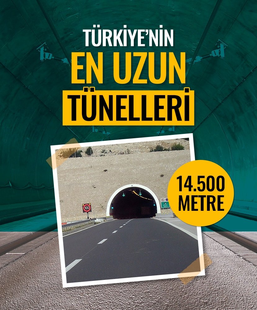 Türkiye’nin en uzun tünelleri