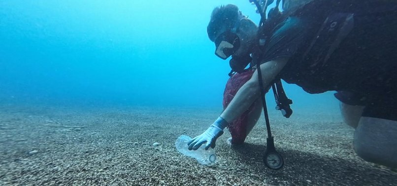 UNDERWATER SOCIETY TAKES ACTION TO COMBAT SEABED POLLUTION AT KONYAALTI BEACH
