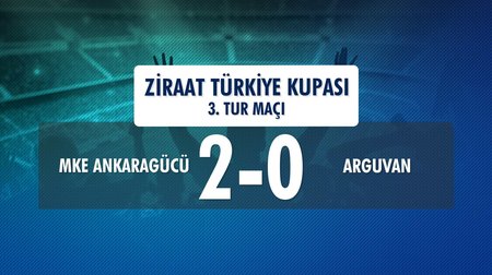 MKE Ankaragücü 2 - 0 Arguvan (Ziraat Türkiye Kupası 3. Tur Maçı) 