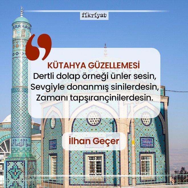 KÜTAHYA GÜZELLEMESİ – İLHAN GEÇER