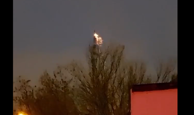 Fire breaks out in television, radio tower in Russia's capital