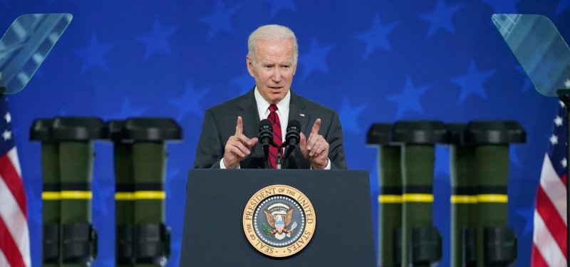 Biden visits Lockheed plant as weapons stockpile strained