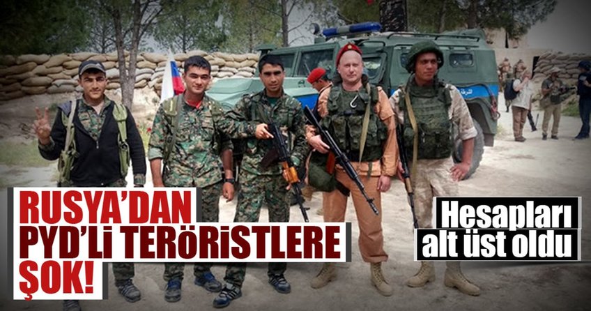 Rusya’dan PYD’li teröristlere şok!