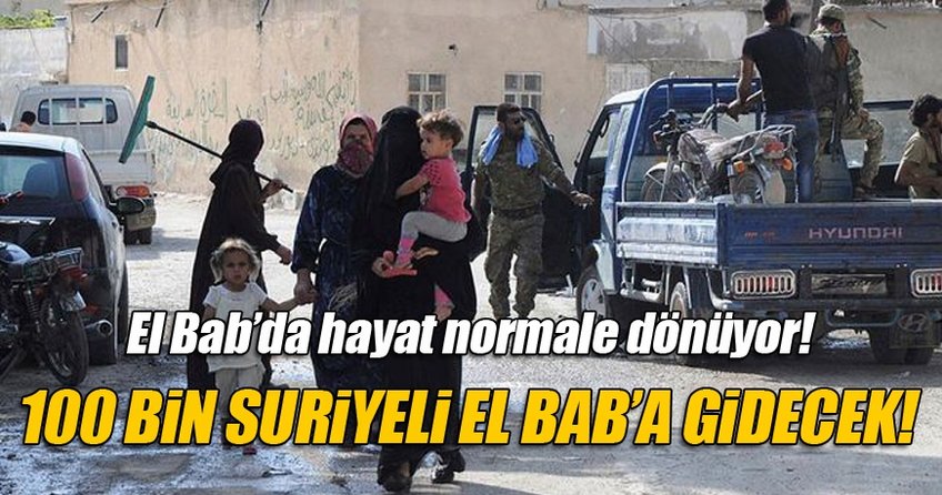 Gaziantep’teki 100 bin Suriyelinin El Bab’a dönmesi hedefleniyor