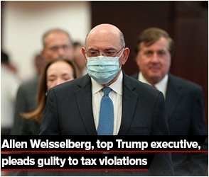 Allen Weisselberg, top Trump executive, pleads guilty to tax violations