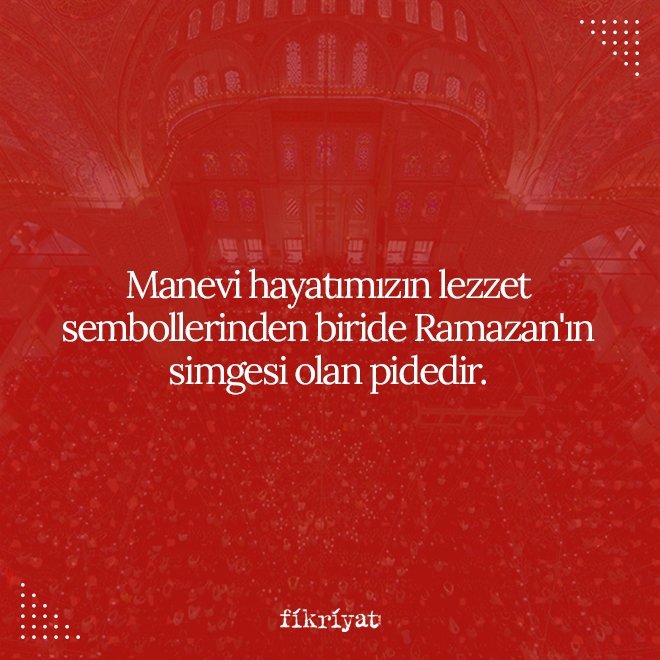 RAMAZAN PİDESİ