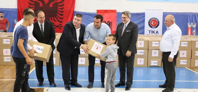 TURKEYS TIKA DELIVERS FOOD AID TO ALBANIAN ORPHANS