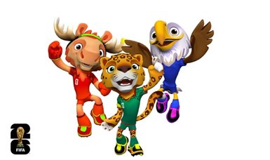 FIFA unveils mascots: Clutch, Zayu, and Maple