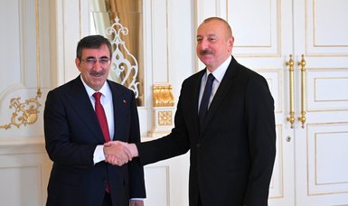 Turkish VP Yilmaz meets Azerbaijani leader Aliyev in Baku to discuss bilateral cooperation