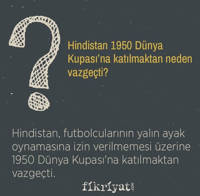 Hindistan 1950 Dünya Kupası’na katılmaktan neden vazgeçti?