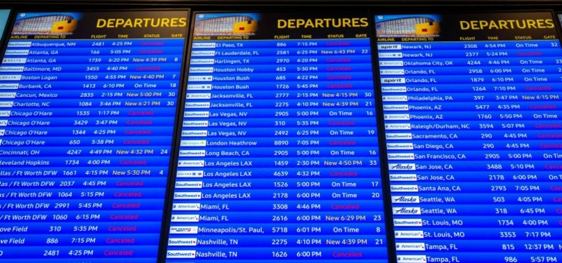 AIRLINES CANCEL OVER 1,400 U.S. FLIGHTS AS ICE STORM HITS MULTIPLE STATES