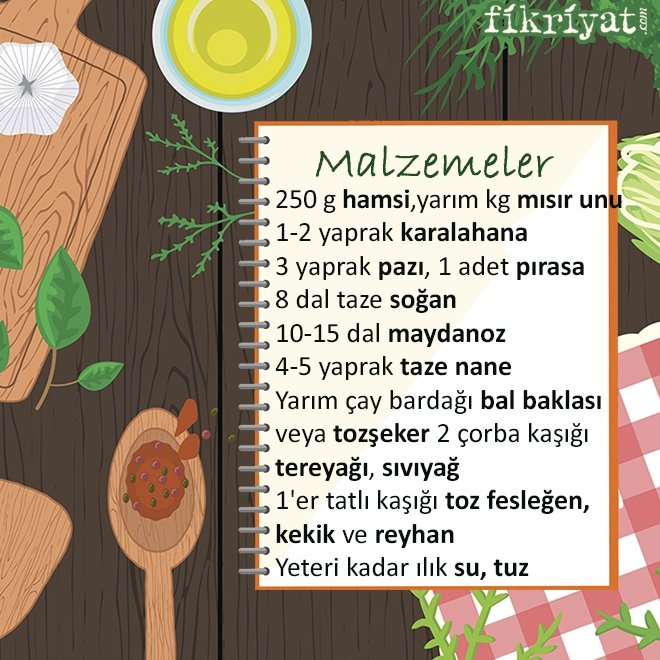 HAMSİLİ SEBZELİ MISIR EKMEĞİNİN YAPILIŞI