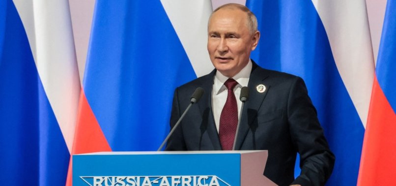 PUTIN TELLS AFRICAN LEADERS MOSCOW IS STUDYING THEIR UKRAINE PEACE PLAN
