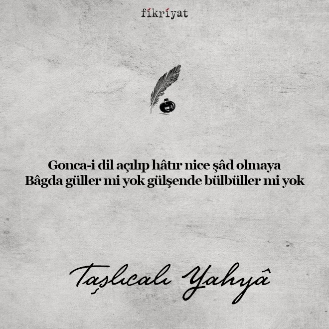 Taşlıcalı Yahya’nın şiirleri