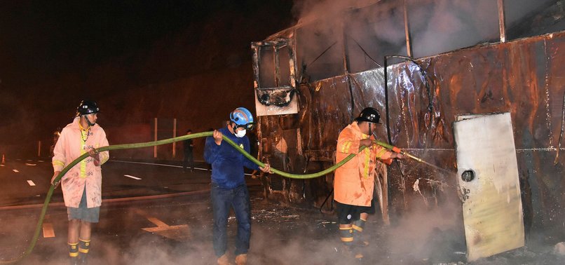 TWENTY MIGRANT WORKERS KILLED IN THAILAND BUS FIRE