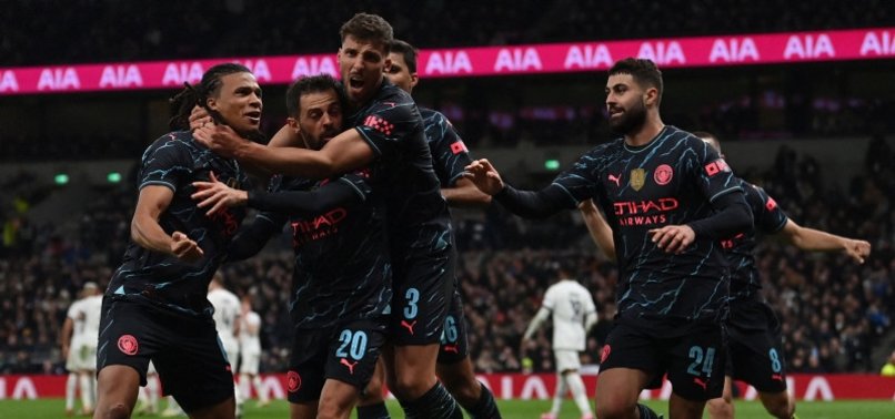 MANCHESTER CITY REACH FA CUP ROUND 5 BY BEATING TOTTENHAM 1-0