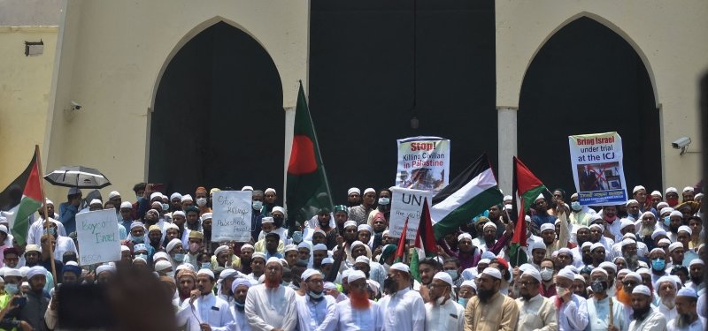Anti-Israel rally held in Bangladeshi capital Dhaka to protest silence of UN and US