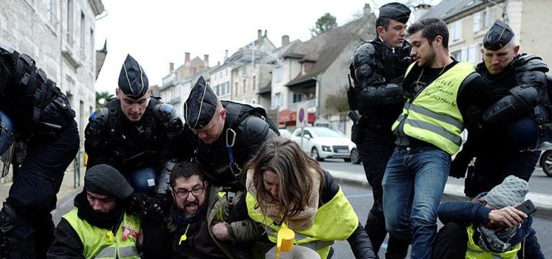 FRENCH POLICE UNDER FIRE AS YELLOW VESTS CASUALTY TOLL MOUNTS