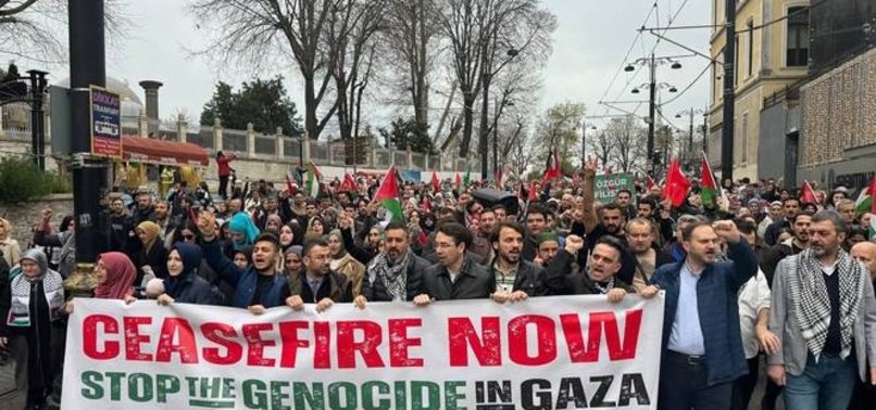ISRAELI ATTACKS ON GAZA PROTESTED BY THOUSANDS IN ISTANBUL