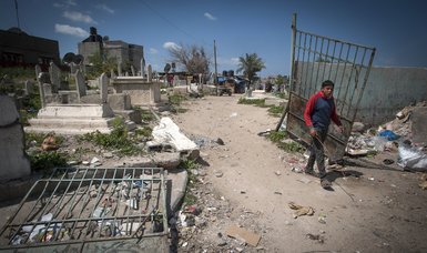 Israel destroys Gaza cemeteries in recent airstrikes