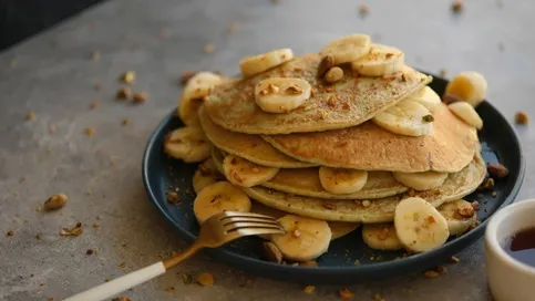 Şekersiz Glutensiz Muzlu Pancake