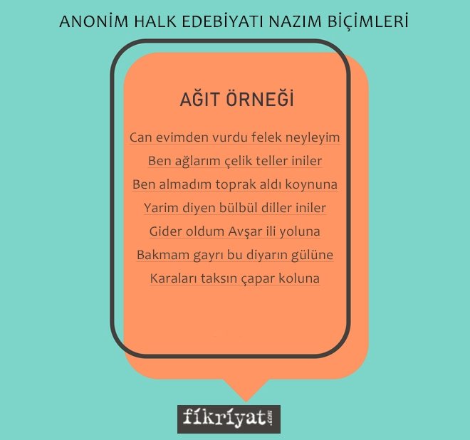 AĞIT NEDİR? AĞIT ÖRNEĞİ