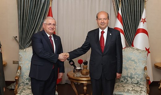 Northern Cyprus’ president receives Turkish defense chief