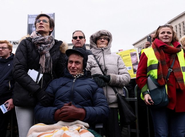 Thousands protest in Brussels demanding release of Belgian aid worker in Iran