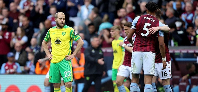 NORWICH CITY RELEGATED FROM PREMIER LEAGUE AFTER 2-0 LOSS AT ASTON VILLA