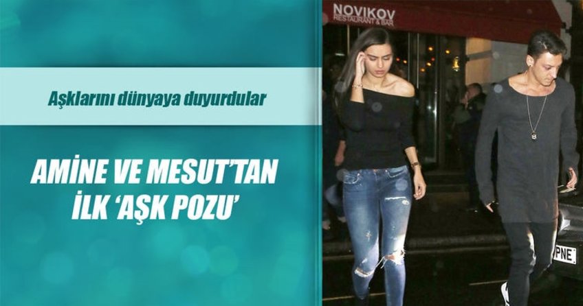 Amine Gülşe’li Mesut Özil’den ilk poz