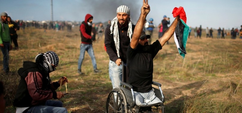 PALESTINIAN WHO LOST LEGS IN 2008 CLASH DIES IN GAZA VIOLENCE