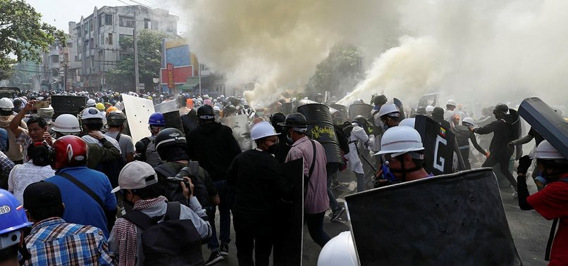Myanmar Protesters Rally After Overnight Raids On Opposition Figures Anews Myanmar Protesters Rally After Overnight Raids On Opposition Figures Anews