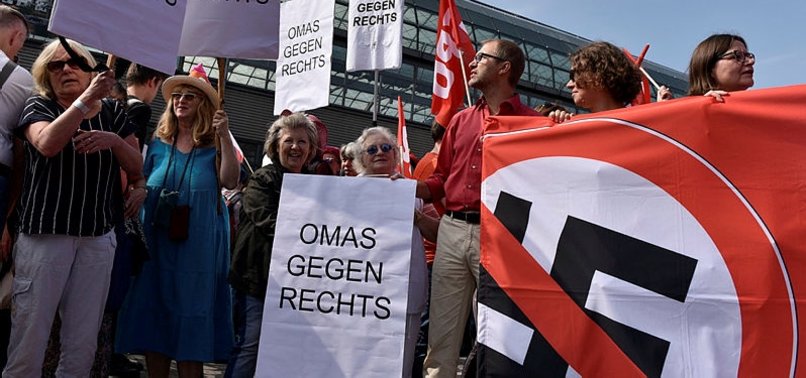 HUNDREDS PROTEST NEO-NAZI RALLY IN BERLIN
