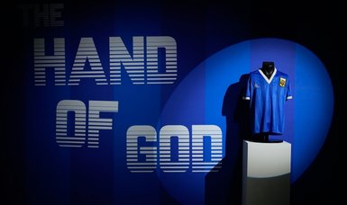 Maradona's 'hand of God' World Cup jersey auctioned for $9.3 mln