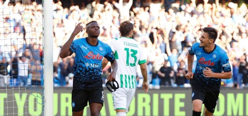 OSIMHEN TREBLE FIRES NAPOLI PAST SASSUOLO AND SIX POINTS CLEAR