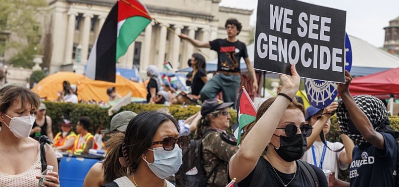 Columbia suspends pro-Palestinian students for unheeding call to end ...