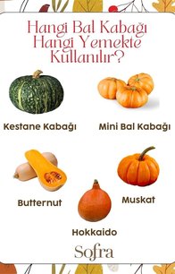 Hangi Bal Kabağı Hangi Yemekte Kullanılır?