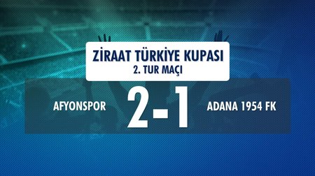 Afyonspor 2 - 1 Adana 1954 FK (Ziraat Türkiye Kupası 2. Tur Maçı) 