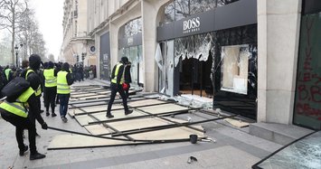 Stores on Champs-Elysees avenue in Paris looted in yellow vest riots