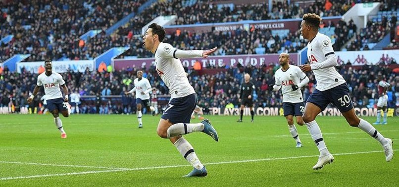 SON DOUBLE SINKS VILLA TO SEND SPURS FIFTH