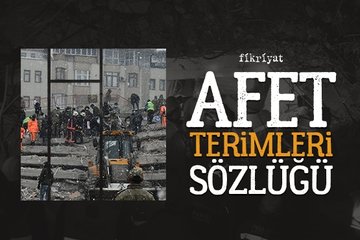 Afet Terimleri Sözlüğü