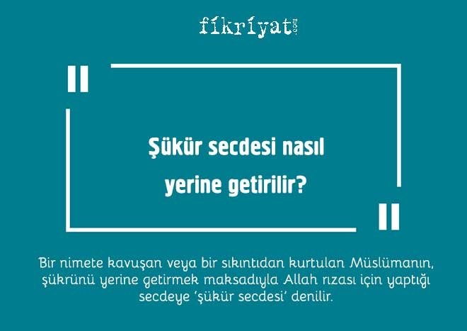 Şükür secdesi nasıl yerine getirilir?