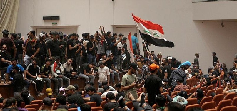 PRO-SADR PROTESTERS VOW TO REMAIN INSIDE IRAQ PARLIAMENT