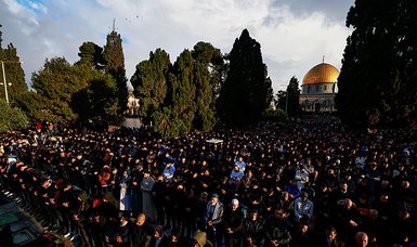 Over 60,000 Palestinians offer Eid al-Fitr prayer at Al-Aqsa Mosque