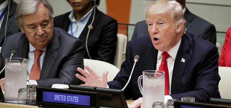 UN STUNTED BY BUREAUCRACY AND MISMANAGEMENT, TRUMP SAYS