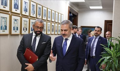 Turkish, British foreign ministers discuss developments in Gaza