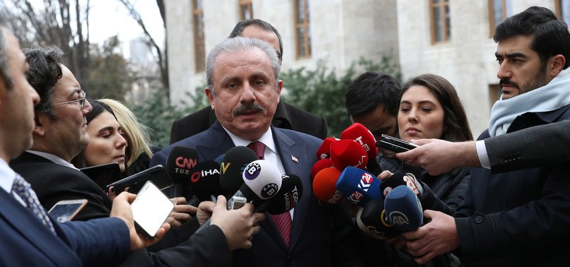 TURKEYS PARLIAMENT SPEAKER SLAMS MACRON OVER ISLAMOPHOBIA