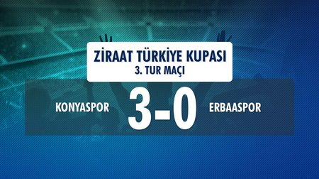 Konyaspor 3 - 0 Erbaaspor (Ziraat Türkiye Kupası 3. Tur Maç)