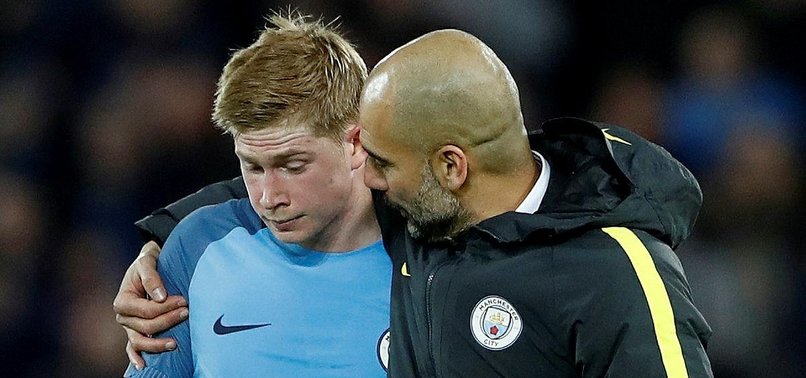 MAN CITY MIDFIELDER DE BRUYNE OUT FOR 3 MONTHS WITH INJURY