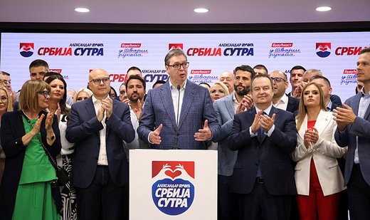 Serbian president declares victory for his party in local elections